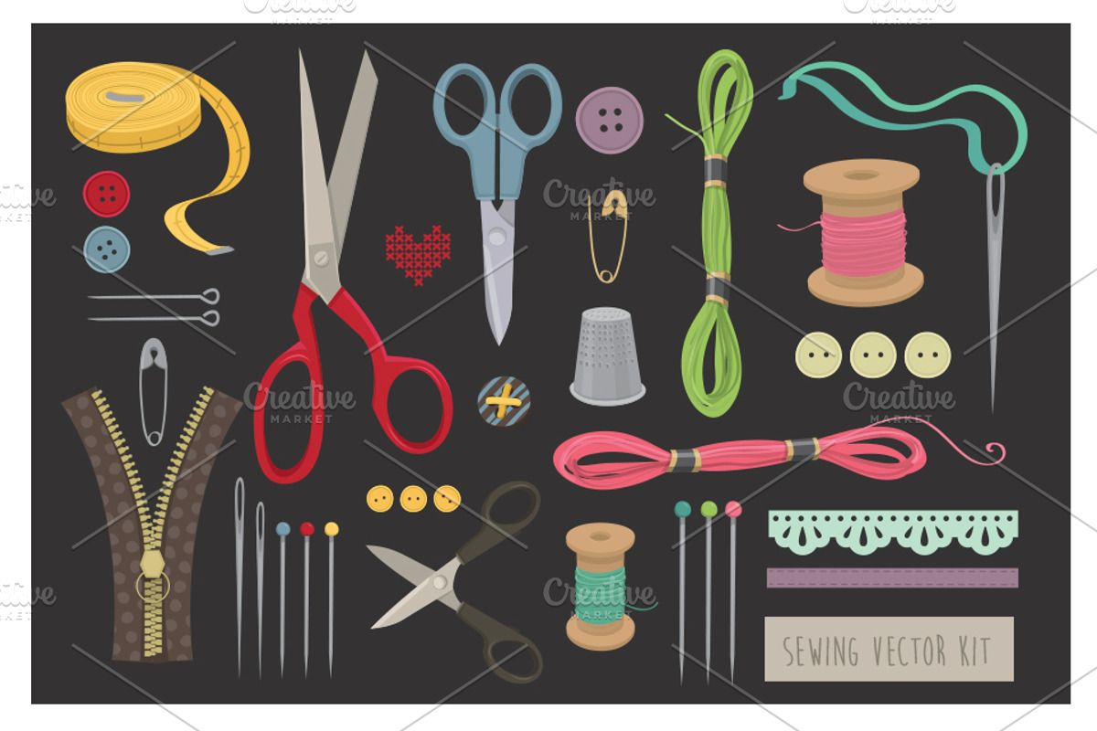 Sewing vector kit