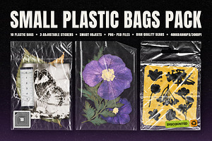 Small Plastic Bags Pack, a Packaging Mockup by Design Squad