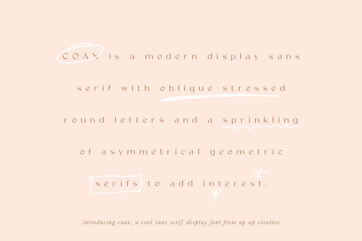 Coax, A Cool Sans Serif Display Font, a Sans Serif Font by Up Up Creative (Photo 9 of 10)