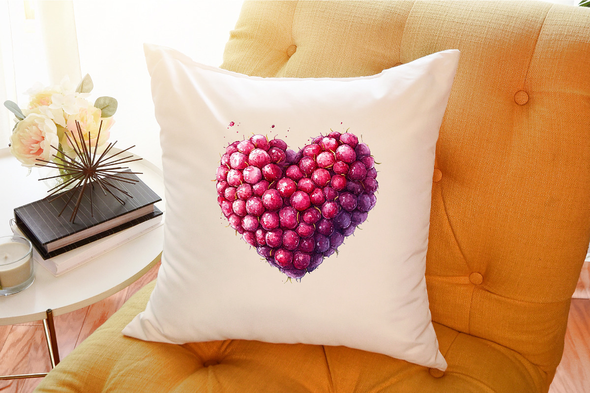 Watercolor Raspberry Clipart, an Illustration by Sublimation Artist (Photo 6 of 6)