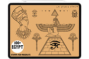 Egypt - Procreate Tattoo Stamp Set, a Brush Add-On by LA Studio Sthlm (Thumbnail 6 of 7)