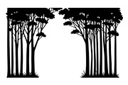 Forest Frame Silhouette SVG Bundle, an Illustration by jahid234 (Thumbnail 37 of 51)