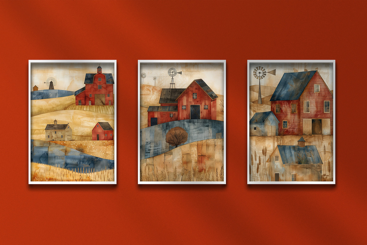 Vintage Farmhouse, a Background Graphic by Curve Design (Photo 5 of 7)