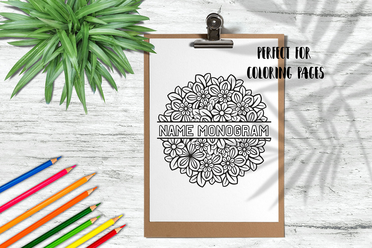 50 Split Floral Mandalas Bundle, a Decorative Illustration by Elinorka (Photo 9 of 9)