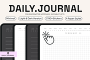 Digital Daily Journal For Goodnotes, a Presentation Template by EchoDivision (Thumbnail 1 of 6)