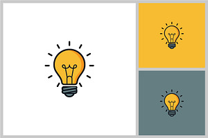 Light Bulb Icon Vector, a Solid Icon by quadrazo