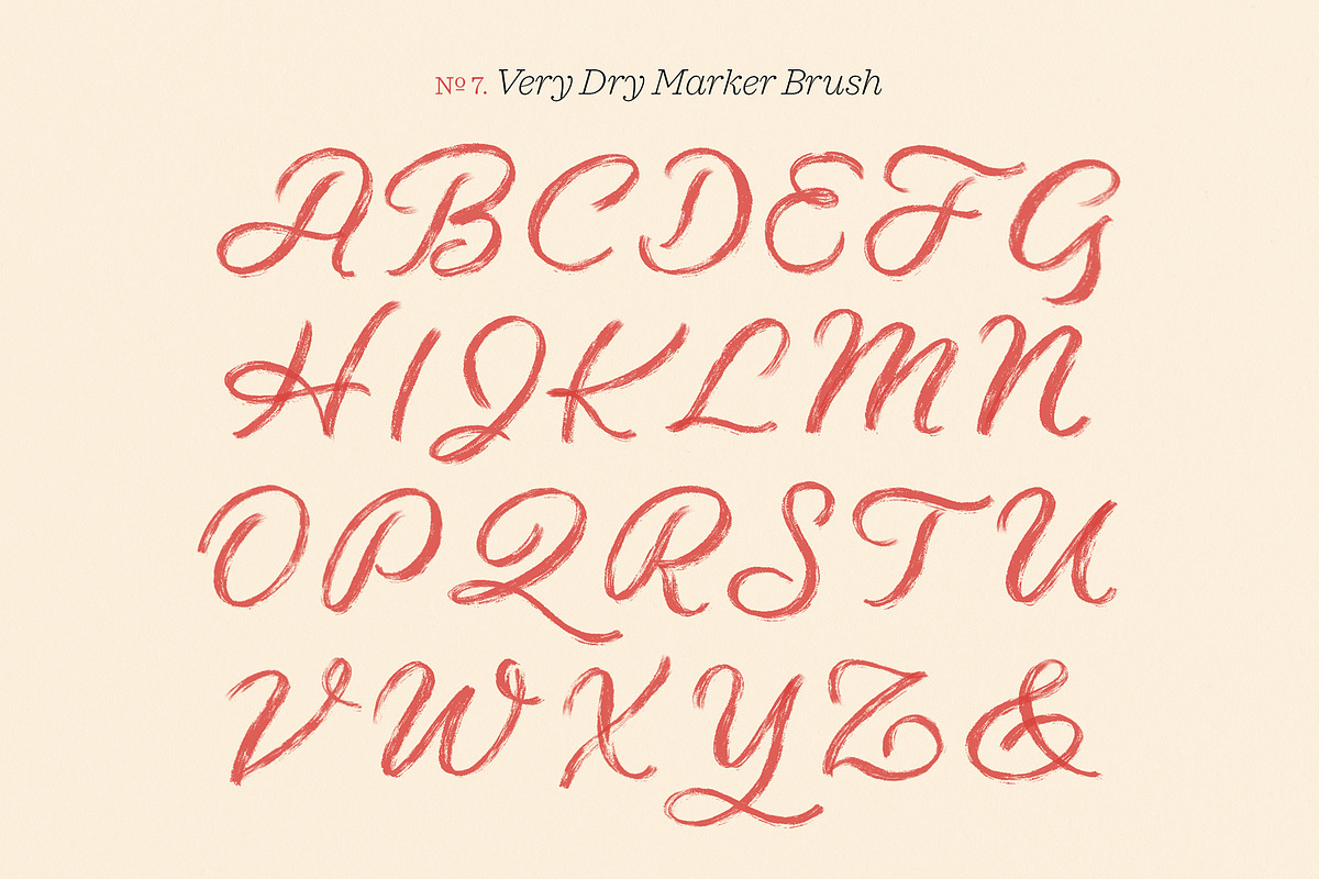 Inky Lettering Procreate Brush Set, a Brush Add-On by Molly Suber Thorpe (Photo 10 of 14)
