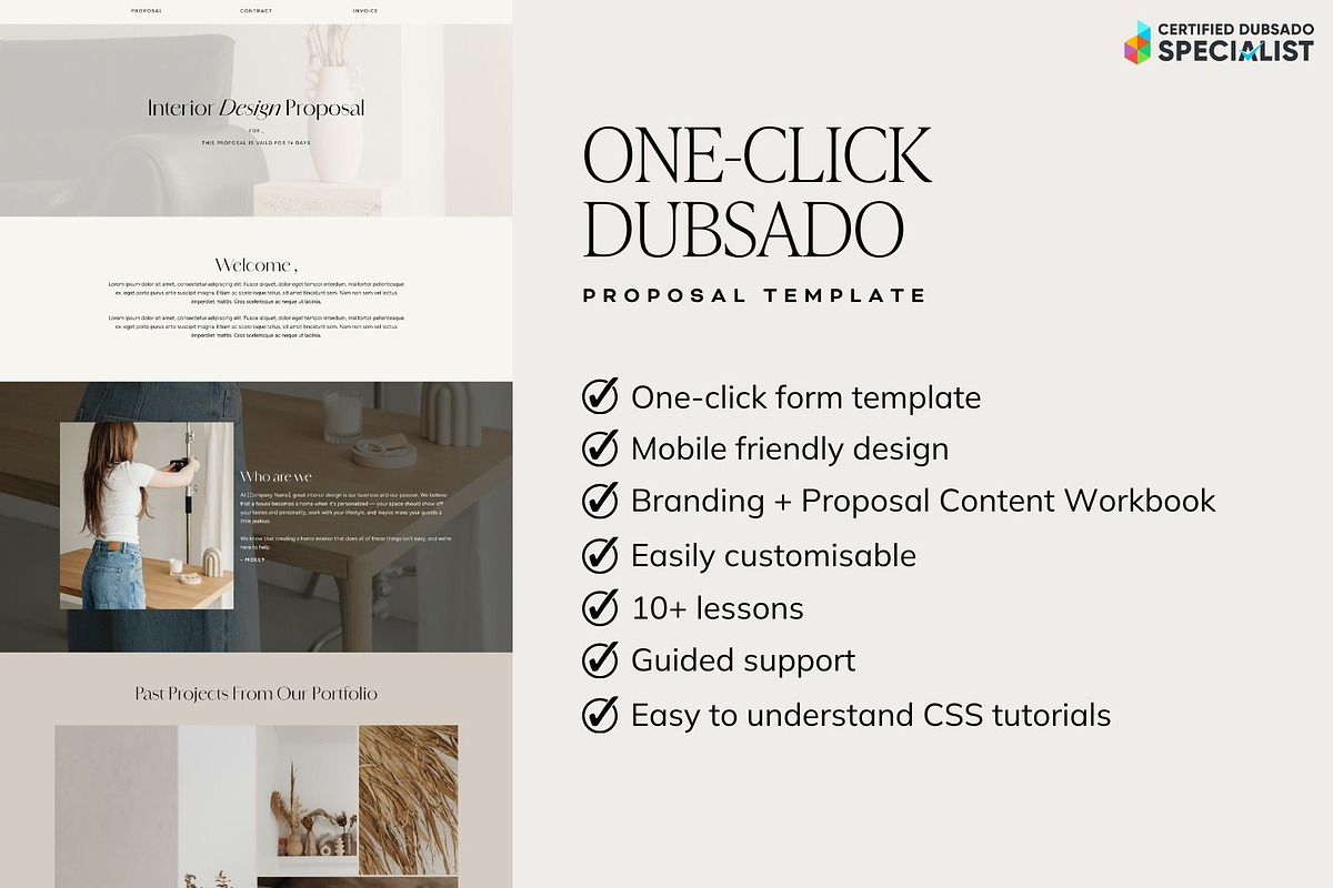 Interior Designer Dubsado Proposal, a Websites & App Template by Sarah Worboyes Designs (Photo 2 of 7)