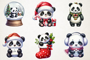 Christmas Cute Panda Sublimation, an Illustration by RobertsArt (Thumbnail 6 of 7)