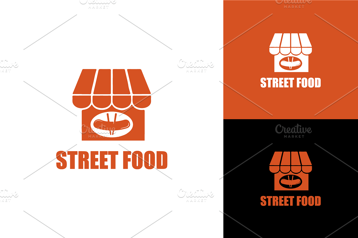 Street Food Logo, a Branding & Logo Template by zaqilogo