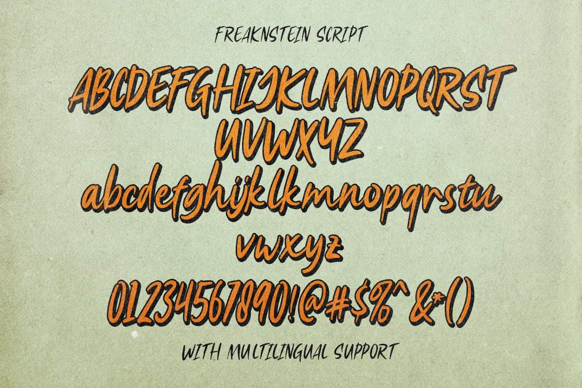 Freaknstein Horror Font Duo, a Sans Serif Font by Rillatype (Photo 9 of 9)