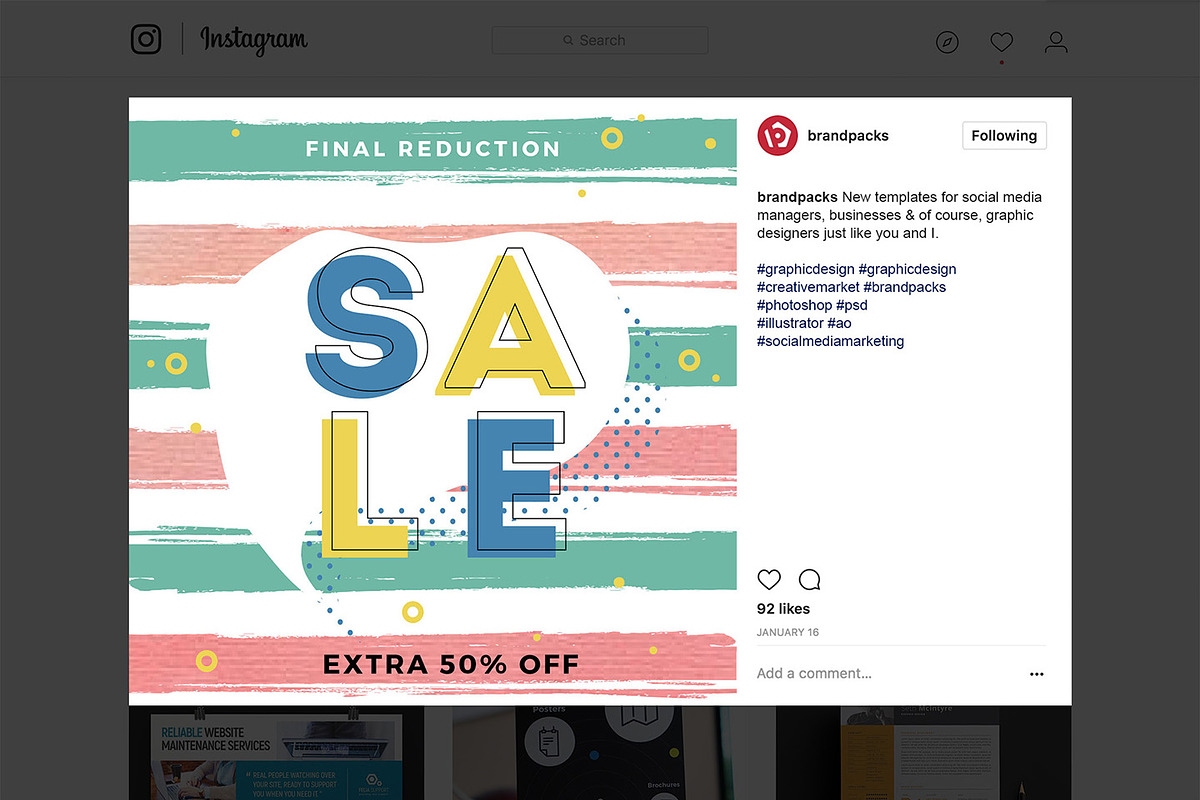 Spring Social Media Templates Pack, a Social Media Template by BrandPacks (Photo 15 of 16)