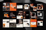 Portrait Instagram Templates Orange, a Social Media Template by Digital&Chic (Thumbnail 2 of 6)