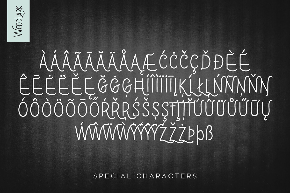 WoodLark Handwritten Font preview 8