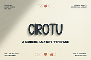 Cirotu - Modern Luxury Serif, a Serif Font by Astuti Studio (Thumbnail 2 of 25)