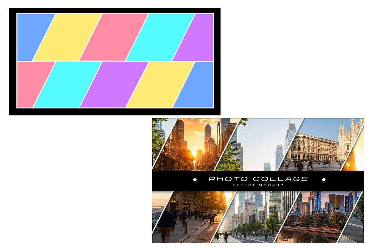 Photo Collage Effect Mockup, a Layer Style Add-On by studiogstock (Photo 2 of 2)