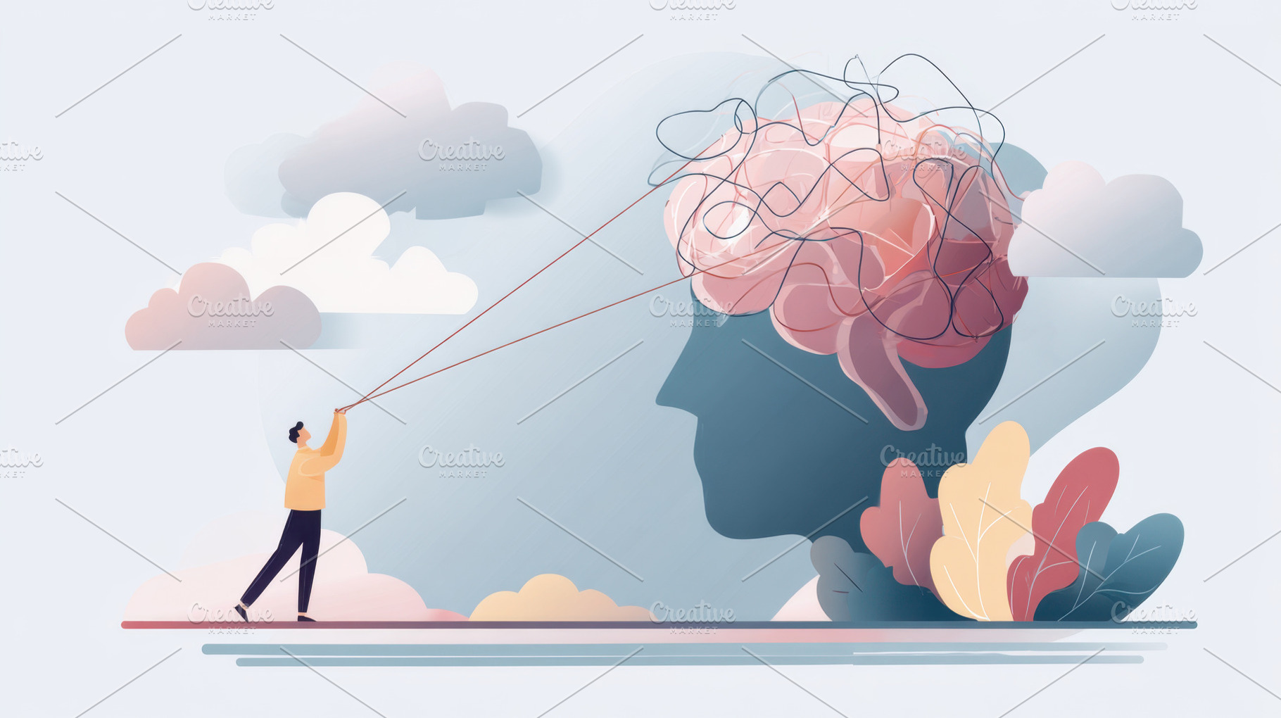 Mind connection and thought mapping, a Photo by Beautiful things