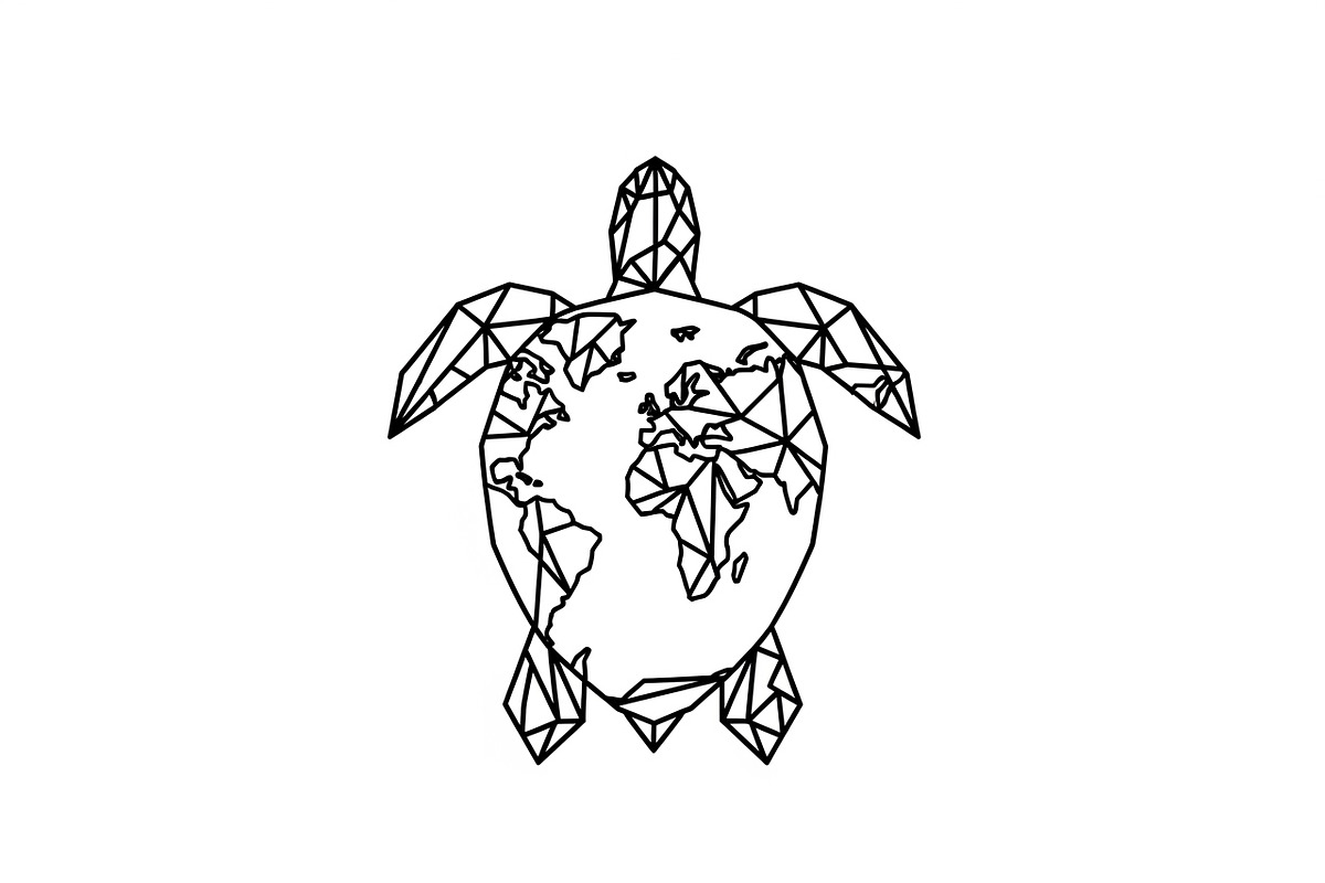 World Map Sea Turtle Bundle, an Illustration by Gaye Art (Photo 11 of 31)