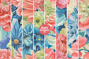 Petals of Paradise Digital Papers #2, a Pattern Graphic by Happy Creators Co. (Thumbnail 2 of 7)