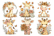 Cute Baby Giraffe Clipart, an Animal Illustration by Creative Art (Thumbnail 4 of 7)