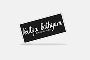 Keiltija Rathijam Handwriting, a Script Font by BringTypeStudio (Thumbnail 2 of 8)