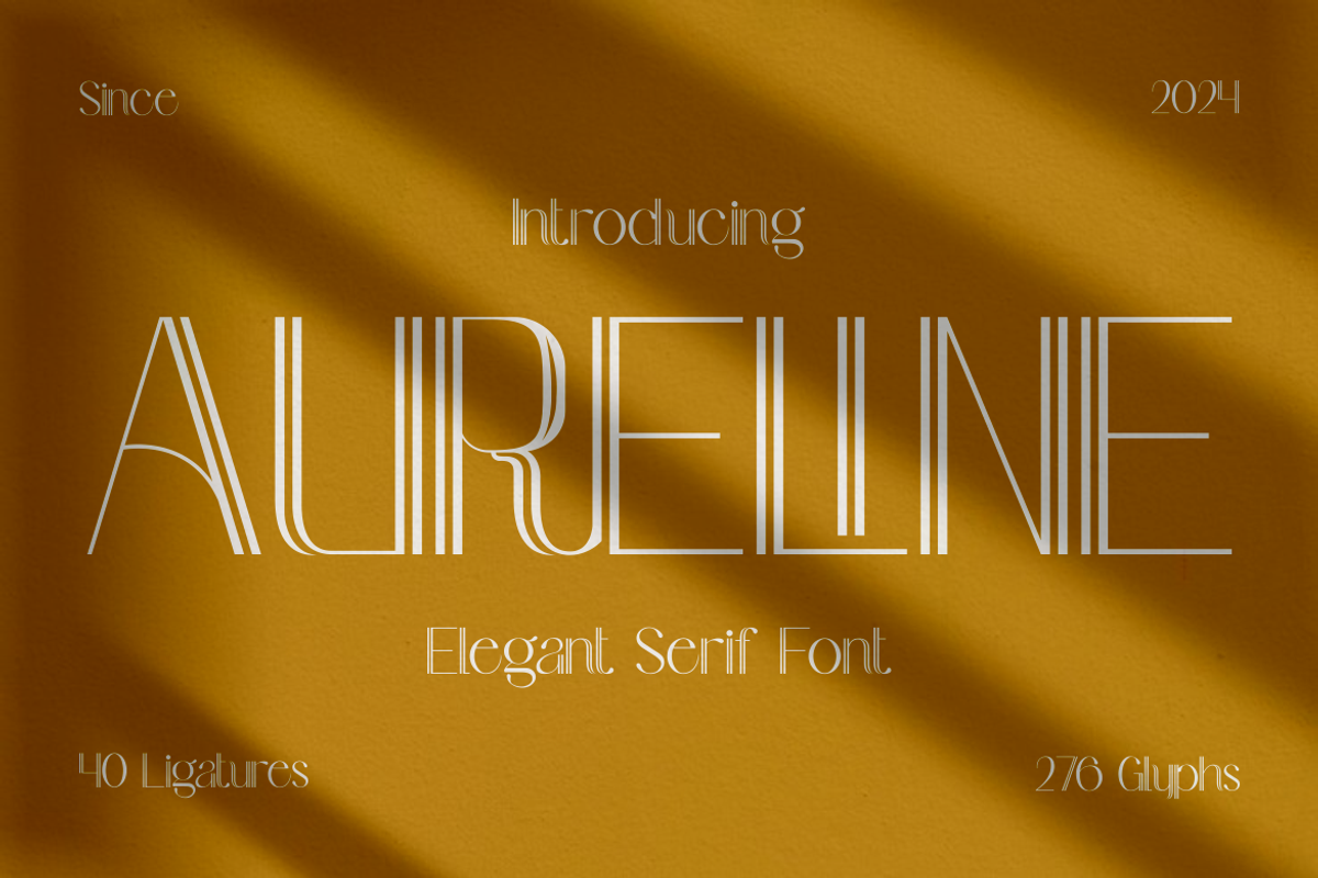 Aureline - Elegant Serif Font, a Font by PutraCetol Studio (Photo 1 of 11)