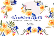 Southern Belle - Watercolor Floral S, an Illustration by SmallHouseBigPony (Thumbnail 4 of 5)