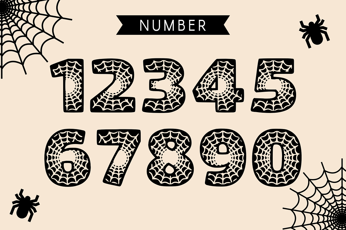 Black Spider - Spider Font Type, a Font by KiddoGlyphs Studio (Photo 5 of 5)
