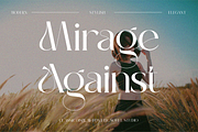 Mirage Against - Luxury Real Estate, a Serif Font by Sohel Studio (Thumbnail 1 of 12)