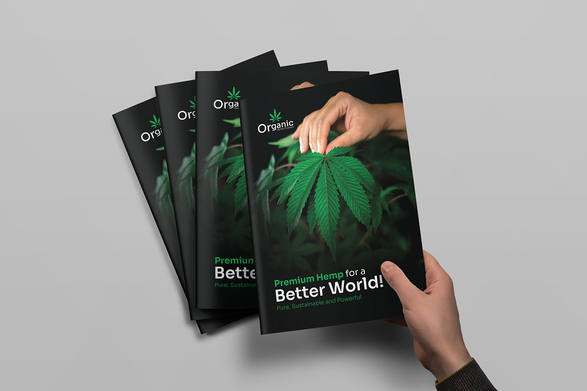 Hemp Product Brochure Template, a Brochure Template by VectStock (Photo 5 of 7)
