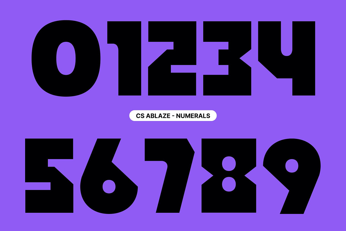 CS Ablaze – Bold Display Font, a Sans Serif Font by Craft Supply Co. (Photo 3 of 8)