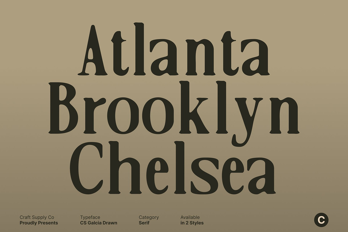 CS Galcia Drawn, a Serif Font by Craft Supply Co. (Photo 6 of 8)
