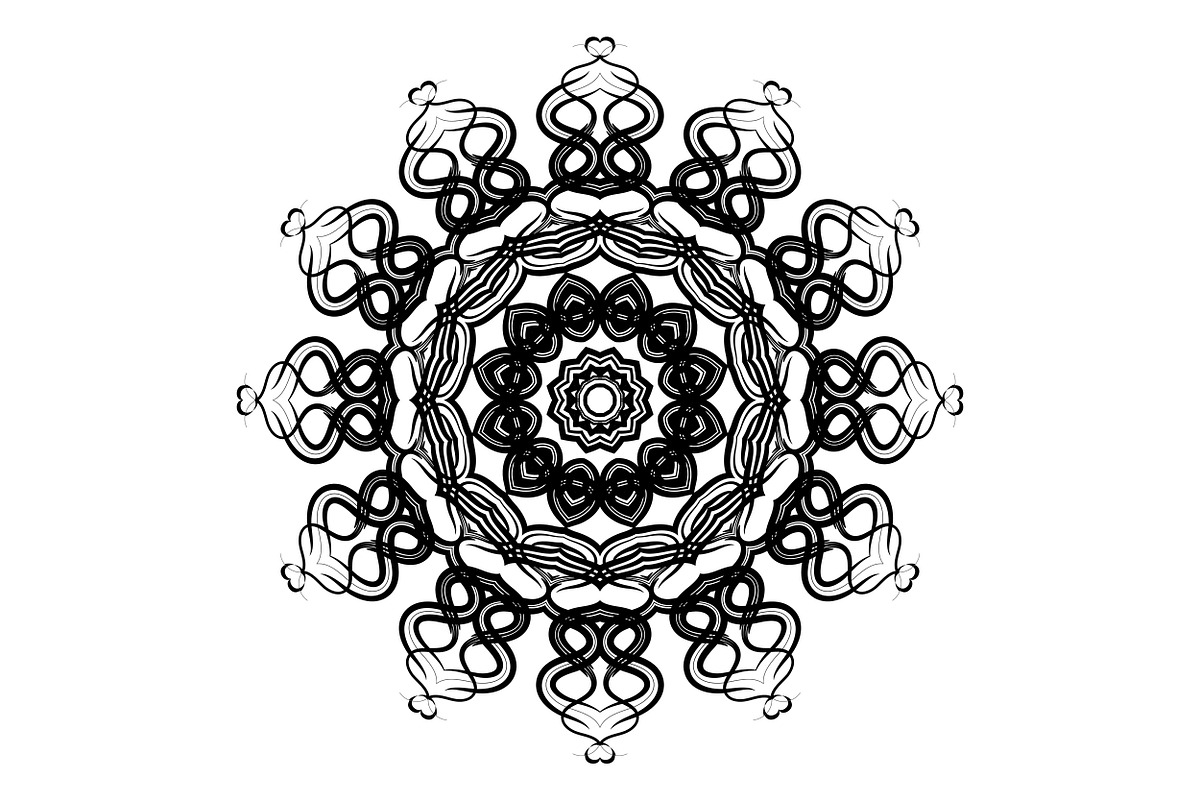 Handcrafted Mandala Design Pack, a Pattern Graphic by NJ Himel (Photo 8 of 30)