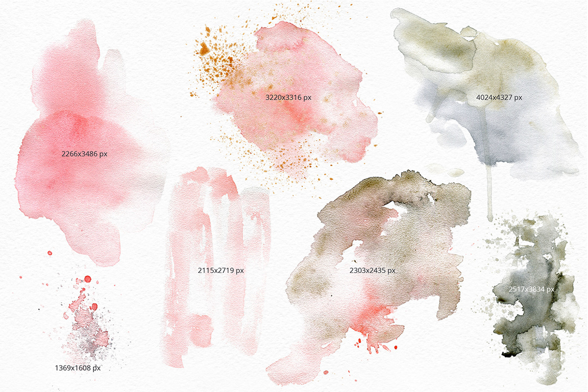 Black Sand. Watercolor texture pack., a Texture Graphic by Dinkoobraz (Photo 8 of 9)