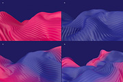 Abstract 3D Wavy Striped Backgrounds, a Wallpaper Graphic by BIBIART (Thumbnail 10 of 11)