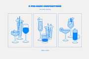 Cocktail Party 2, a Food Illustration by Sweet Corner (Thumbnail 4 of 9)