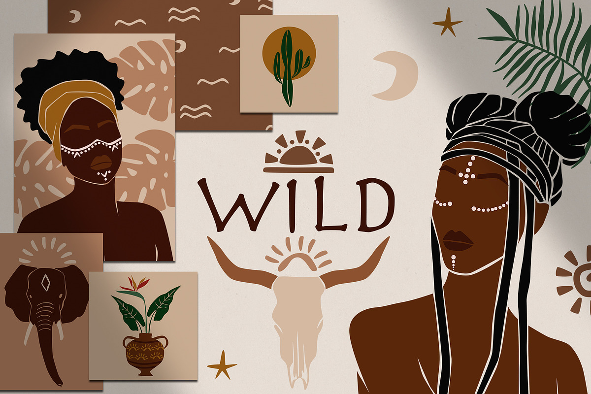 WILD. Abstract collection., a Person Illustration by EasyArt (Photo 1 of 11)