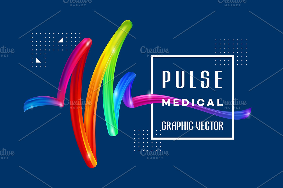 Colorful Pulse Medical Background, a Background Graphic by Lucky ...