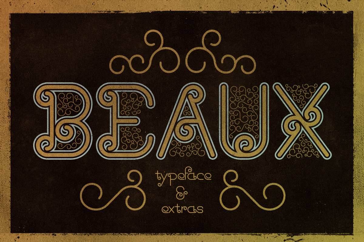 Beaux Typeface + Extras preview 3