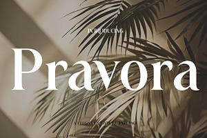 Pravora | Modern Serif Typeface