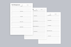 Generic Planning Pages Set V-07