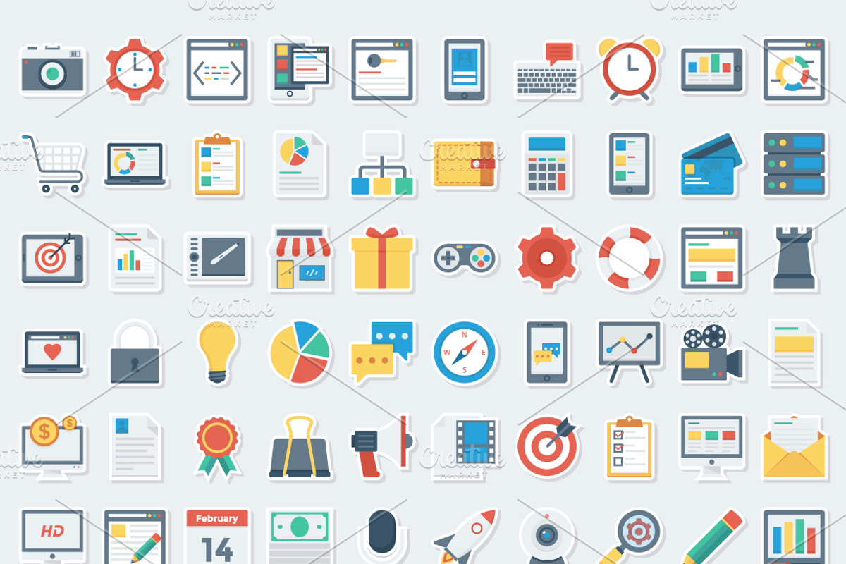1500 SEO and Marketing Icons, an Outline Icon by Dinosoftlabs (Photo 5 of 7)