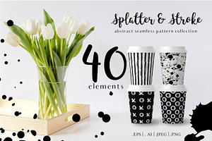 Paint Splatter & Stroke Patterns