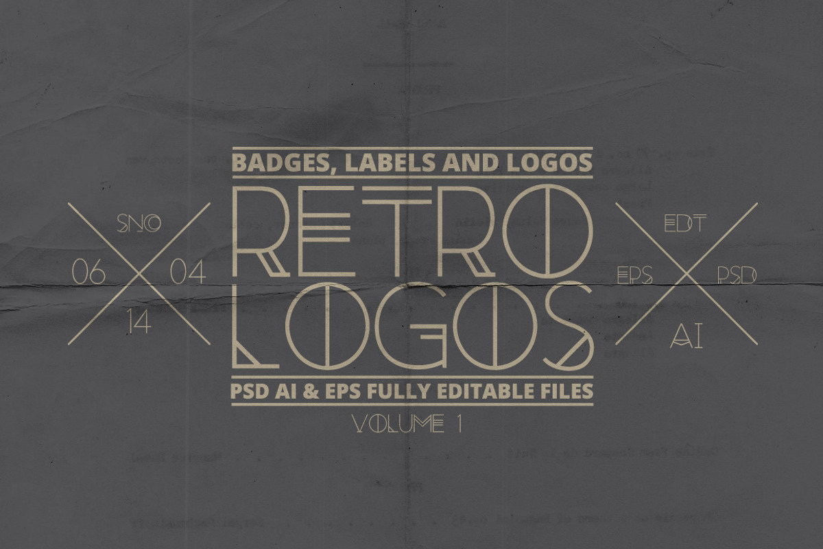 Retro Badges, Labels & Logos, a Branding & Logo Template by Graphicdome (Photo 1 of 5)