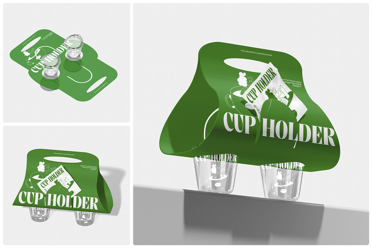 Cup Holder Mockup, a Cups & Container Mockup by Unerispace (Photo 1 of 5)