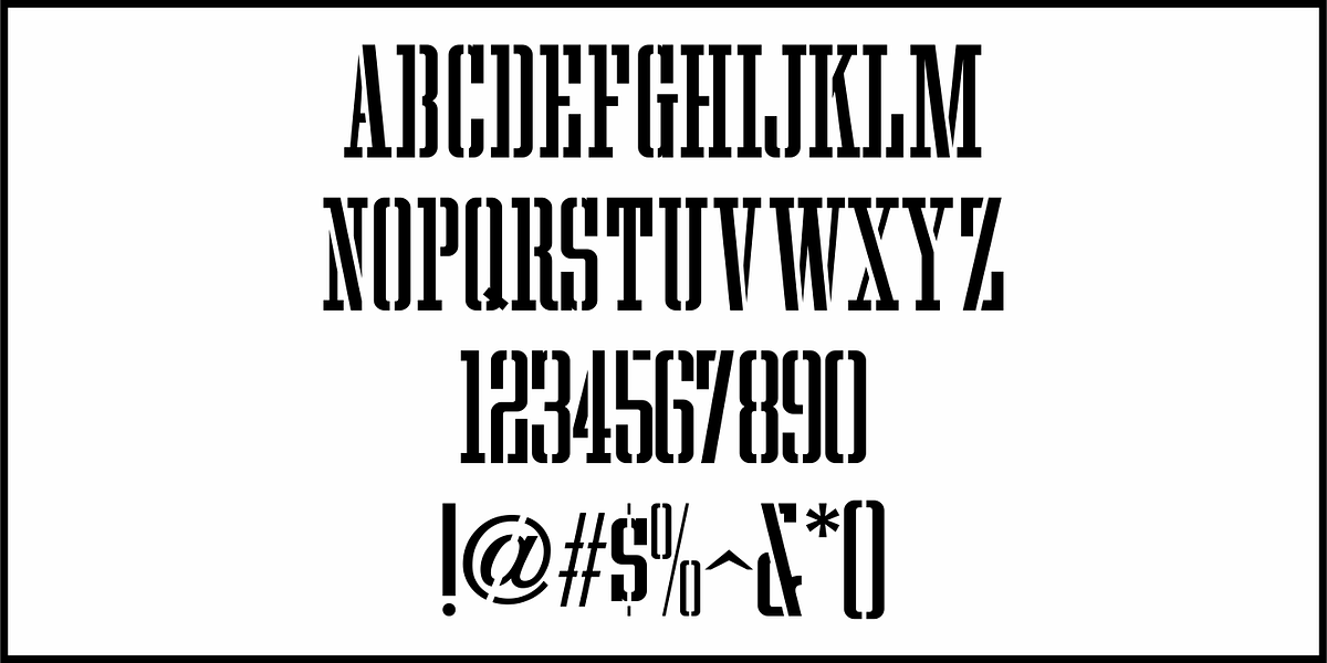 Jazz Beat Stencil JNL, a Slab Serif Font by Jeff Levine Fonts (Photo 3 of 5)