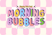 Morning Bubbles - Display Font, a Font by KiddoGlyphs Studio (Thumbnail 1 of 5)