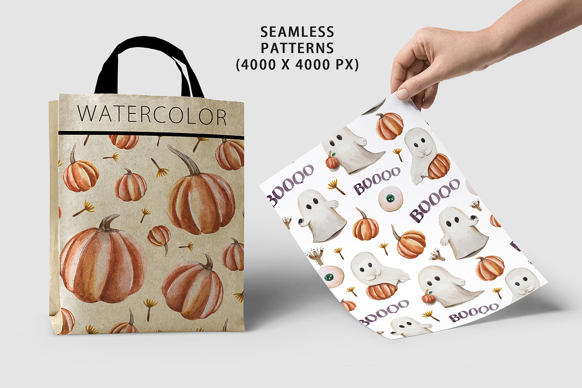 Boo watercolor, an Animal Illustration by Design X0 (Photo 6 of 9)