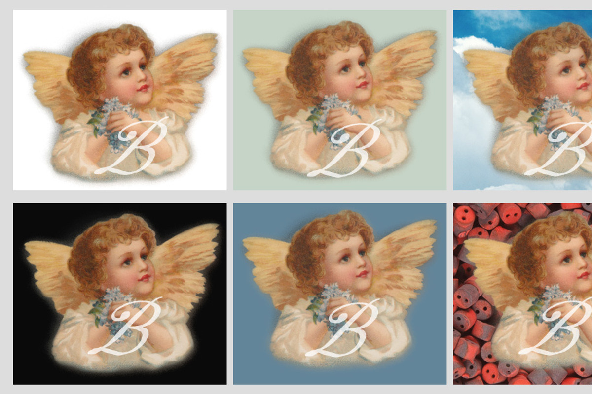 angel, clip art, a Decorative Illustration by Betty Nane (Photo 2 of 2)