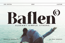 Baflen - Modern Serif Typeface